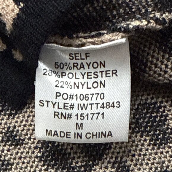 Le Lis Womens Animal Print Rayon Polyester Sweater & Tank Top Set Stylish Size - Picture 9 of 11